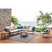 OASIQ Yland 52.94" Wide Outdoor Right Hand Facing Patio Sectional /Rust - Resistant in Gray/Black | 27.13 H x 52.94 W x 31.44 D in | Wayfair