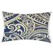 Charlton Home® Erik Rectangular Pillow Cover & Insert Synthetic/Down/Feather in Blue | 12 H x 18 W x 5 D in | Wayfair