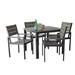 Latitude Run® Nauman 5 Piece Outdoor Dining Set Wood in Gray | Wayfair 41A75550348B449BA71B18A7061A0E7F