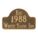 Montague Metal Products Inc. Historical Arch Wall Address Plaque, Wood | 10 H x 15.75 W x 0.32 D in | Wayfair PCS-30-SIS-W