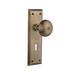 Nostalgic Warehouse New York Plate w/ Decorative Keyhole & New York Door Knob Brass in Yellow | 7 H x 2.25 W in | Wayfair 718638