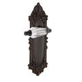 Nostalgic Warehouse Victorian Plate Passage (Hall & Closet) w/ Parlour Lever, Crystal in Brown | 8.25 H x 2.875 W in | Wayfair 709953