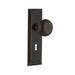 Nostalgic Warehouse New York Plate w/ Decorative Keyhole & New York Door Knob Brass in Brown | 7 H x 2.25 W in | Wayfair 700460