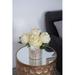House of Hampton® Peonies Floral Arrangement & Centerpiece in Striped Modern Pot Fabric | 10.2 H x 11.8 W x 11.8 D in | Wayfair