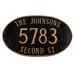 Montague Metal Products Inc. Montgomery 3-Line Wall Address Plaque Metal | 10.25 H x 18 W x 0.32 D in | Wayfair PCS-0125S3-W-GS