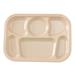 YancoMelamine Nessico Melamine Divided Serving Dish Melamine, Wood in Brown | 9.5 W in | Wayfair NS-803T