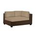 Woodard Montecito 63" Wide Wicker Patio Sectional w/ Cushions Sunbrella® Fabric Included in Brown | 26 H x 63 W x 38 D in | Wayfair
