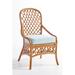 Bayou Breeze Sanders Dining Chair Upholstered/Wicker/Rattan/Fabric in Brown | 36 H x 24 W x 18 D in | Wayfair 695D528467444353A182780C0CBF0774
