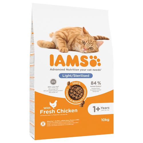 10kg IAMS Advanced Nutrition Sterilised Cat mit Huhn Katzenfutter trocken