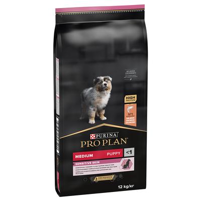 12kg PURINA PRO PLAN Medium Puppy Sensitive Skin Hundefutter Trocken