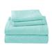 Royale Linens SoftTees Jersey Knit Sheet Set Jersey Knit/Cotton in Blue | King | Wayfair 9038-093-0402