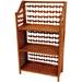 World Menagerie Simoneaux Standard Bookcase Wood in Brown | 33.5 H x 19.75 W x 10.25 D in | Wayfair JH09-018-3-HON