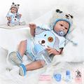 ZIYIUI 20 inches 50 cm Reborn Baby Dolls Boy Full Body Silicone Real Life Newborn Toddler Eyes Open Lifelike Handmade Reborn Dolls Best Xmas Gifts for Children (Reborn Babies)