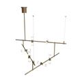 Visual Comfort Modern Collection Sean Lavin Modernrail 48 Inch 12 Light LED Chandelier - 700MDCHCRR