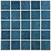 Merola Tile Resort 2" x 2" Porcelain Grid Mosaic Tile Porcelain in Blue | 2.28 H x 2.28 W x 0.18 D in | Wayfair WTCRSBBL
