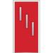 Verona Home Design Spotlight Steel Prehung Front Entry Door Metal in White | 80 H x 36 W x 1.75 D in | Wayfair ZZ354670L