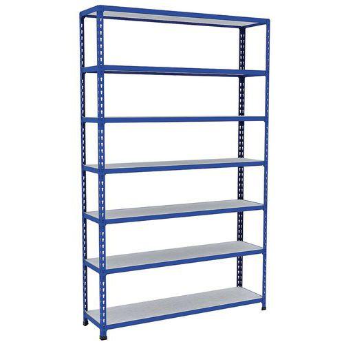 rayonnage d'archives rapid 2 1980x1220x305 7 tab metal bleu