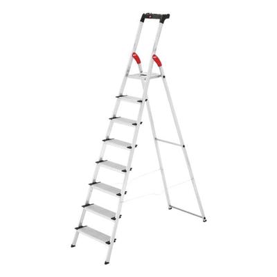 Hailo Alu-Stehleiter »L80 ComfortLine« 8 Stufen silber