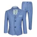 Blue Jay Designer Cavani Boys Slim Fit Wedding Suits 3 Piece in Sky Blue Age 12 Years