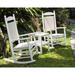 POLYWOOD® Estate Outdoor Rocking Chair in Pink/White | 41.25 H x 26.25 W x 34 D in | Wayfair R199MA