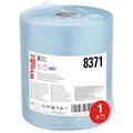 WypAll X60 General Clean Large Roll Cloths 8371 - Blue Cleaning Cloths - 1 Large Blue Roll x 500 Blue, 1 Ply Cleaning Cloths