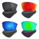 Mryok 4 Pair Polarized Replacement Lenses for Oakley Half Jacket 2.0 XL Sunglass - Stealth Black/Fire Red/Ice Blue/Emerald Green