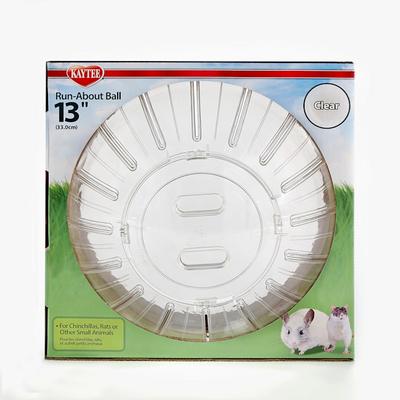 Kaytee Clear Mega Run-About Exercise Ball for Small Animals, 13"