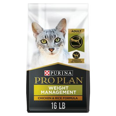 Purina Pro Plan Weight Control Chicken & Rice Formula Dry Cat Food, 16 lbs.