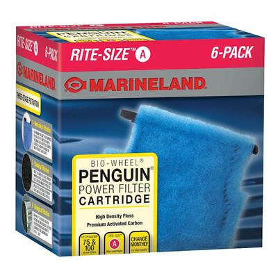 Marineland Rite-Size Bonded Filter Sleeve for Penguin 100, Pack of 6