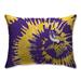 Minnesota Vikings Tie Dye Plush Bed Pillow - Purple