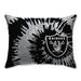 Las Vegas Raiders Tie Dye Plush Bed Pillow - Black