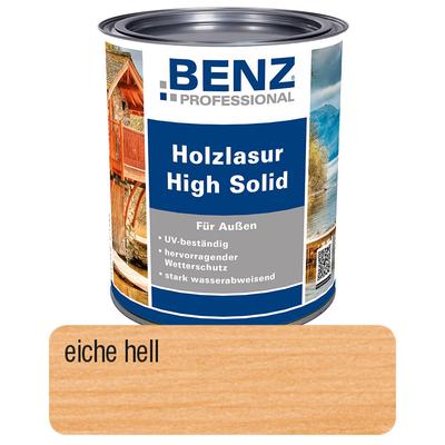 BENZ PROFESSIONAL Holzlasur High Solid Holzschutz, 2,5 l, Eiche Hell Image