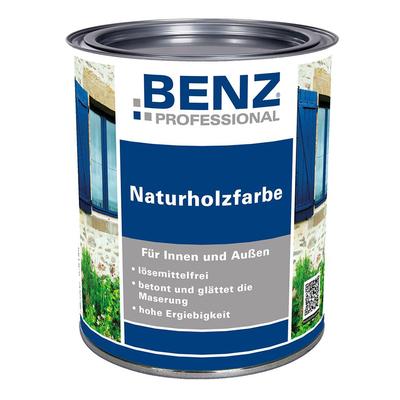 BENZ PROFESSIONAL Naturholzfarbe Holzschutzmittel, 2,5 L, Silbergrau