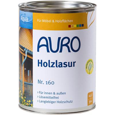 AURO Holzlasur Aqua Nr. 160 Holzschutz, 0,75 l, Nussbaum Image