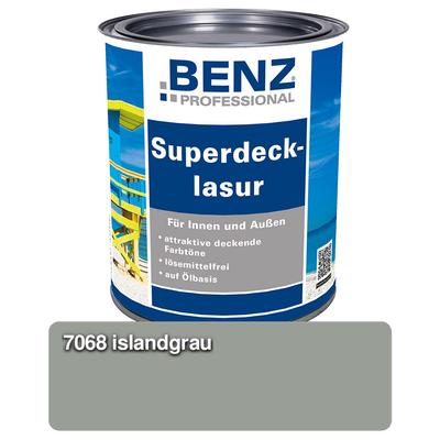 BENZ PROFESSIONAL Superdecklasur Holzschutzmittel, 2,5 l, Islandgrau Image