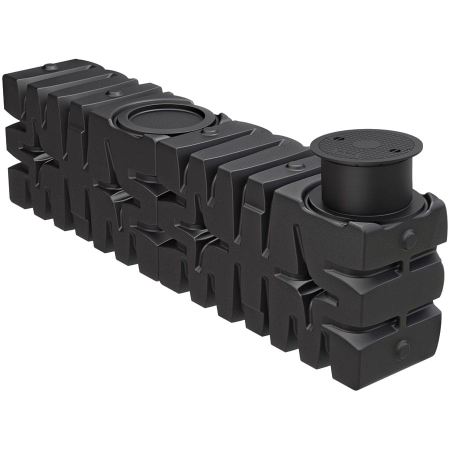 ACO Rain4me Flachtank Haus und Garten Compact Zisterne Regenwassertank, 446x85x124 cm, 4000 L,stehend Image