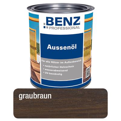 BENZ PROFESSIONAL Aussenöl Holzschutzmittel, 0,75 l, Graubraun Image