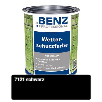 BENZ PROFESSIONAL Wetterschutzfarbe Holzschutzmittel , 0,75 l, Schwarz Image
