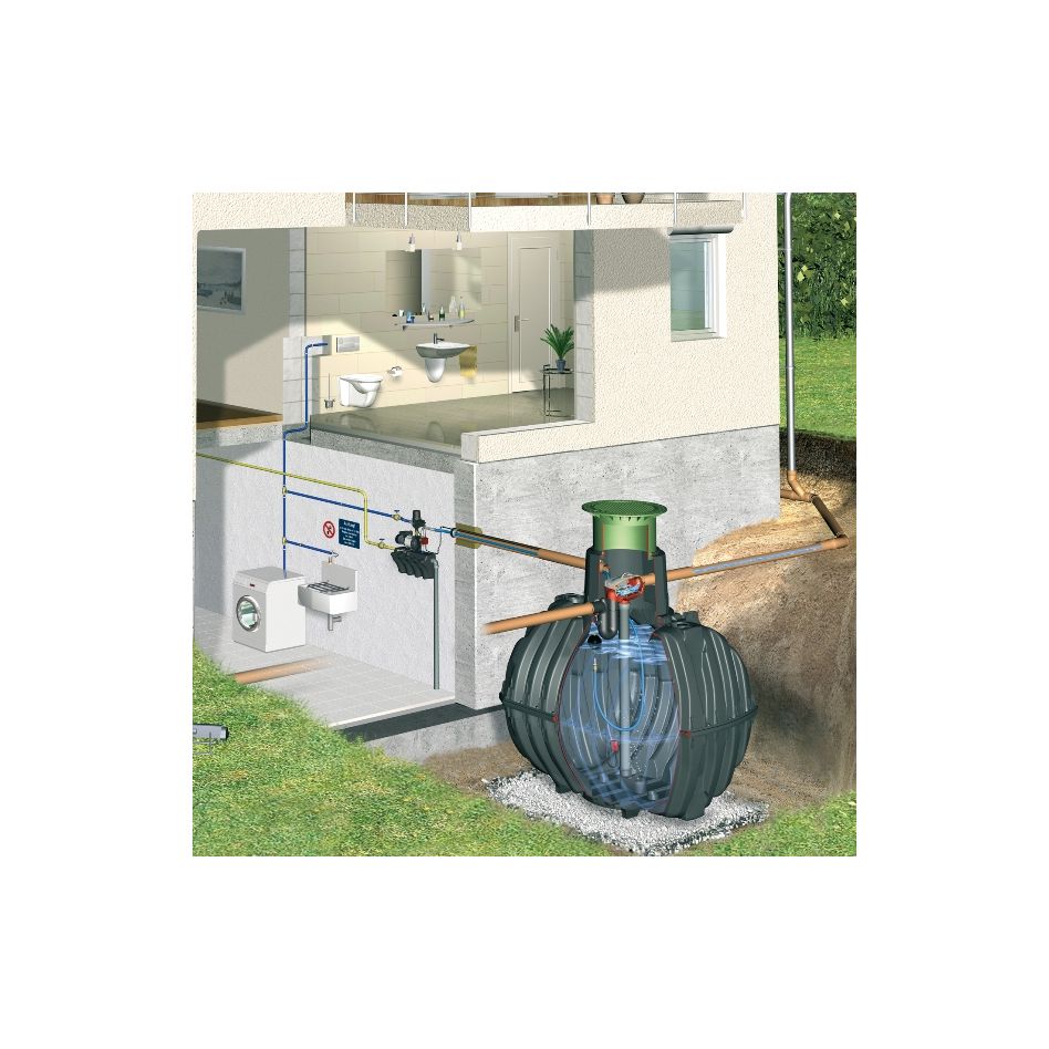 GRAF Carat Hausanlage Eco-Plus Zisterne Regenwassertank, 4800 L, begehbar Image