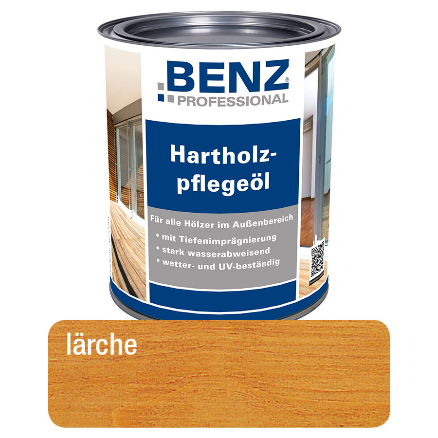 BENZ PROFESSIONAL Hartholzpflegeöl Holzschutzmittel, 2,5 l, Lärche Image