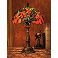 12-Inch European Vintage Style Stained Glass Dragonfly and Pearl Warm Coloured Series Table Lamp Desk Lamp Bedside Light