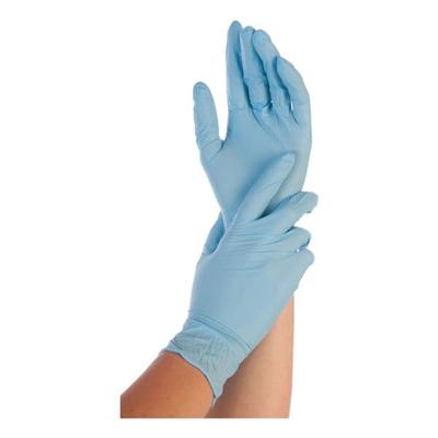 Franz Mensch 250 Nitril Einmalhandschuhe L blau, puderfrei blau Image