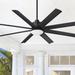 65" Minka Aire Slipstream Coal Black Wet Location LED Fan with Remote