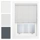 FURNISHED Window Venetian Blinds Faux Wood Venetian Blind 50mm Made to Measure, Grey Up To 75cm x 210cm
