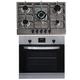 SIA 60cm Stainless Steel Electric True Fan Single Oven And 70cm 5 Burner Gas Hob