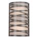 Hammerton Studio Tempest Flush Sconce w/ Frosted Glass 12" Glass/Metal in Gray/White/Brown | 12 H x 7.5 W x 4 D in | Wayfair CSB0013-12-BS-F-E1