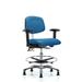 Blue Ridge Ergonomics Vinyl ESD Chair Upholstered/Metal | 34 H x 26 W x 26 D in | Wayfair NECR-MBCH-CR-T1-A1-CF-EG-ESDBLU