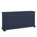 Braxton Culler Hues 70" Wide 4 Drawer Rubber Wood Sideboard Wood in Indigo | 36 H x 70 W x 18 D in | Wayfair 1064-150/BLUEBERRY