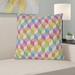 Latitude Run® Avicia Indoor/Outdoor Throw Pillow Polyester/Polyfill blend in Pink/Blue/Yellow | 20 H x 20 W x 3 D in | Wayfair