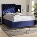 Rosdorf Park Naylor Tufted Low Profile Standard Bed Upholstered/Velvet | 66.3 H x 83.1 W x 86.2 D in | Wayfair A41A7B71A40448E78891ACDD2CE4262C